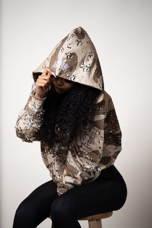 DESERT CAMO ZIP UP